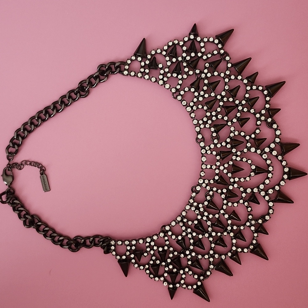 BaubleBar Black and Silver Statement Necklace - Picture 3 of 3